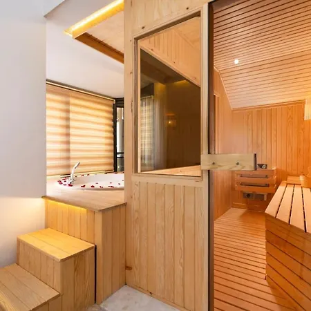 With Jacuzzi, Sauna, And Pool For 7 People In Serik, - Awz 167